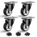 3 Inch Heavy Duty Caster Wheels, Industrial Casters Set of 4 Load 1200lbs by ANDUTEES