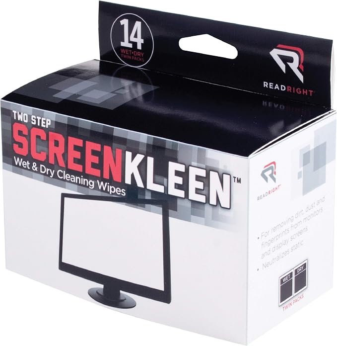 Advantus Kleen and Dry Screen Cleaning Wipes, 14 Twin Packs per Box - Image 2