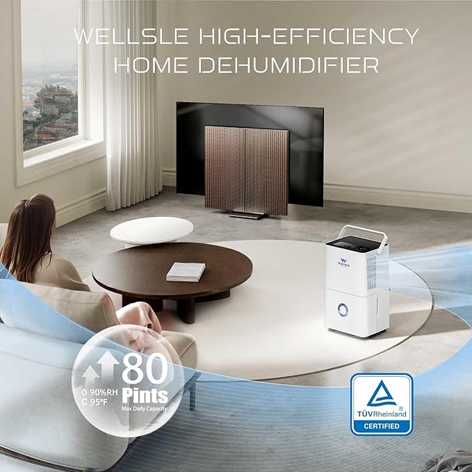 4500 Sq.ft Dehumidifier for Basement and Garage, 80 Pints Home Dehumidifier - Image 2