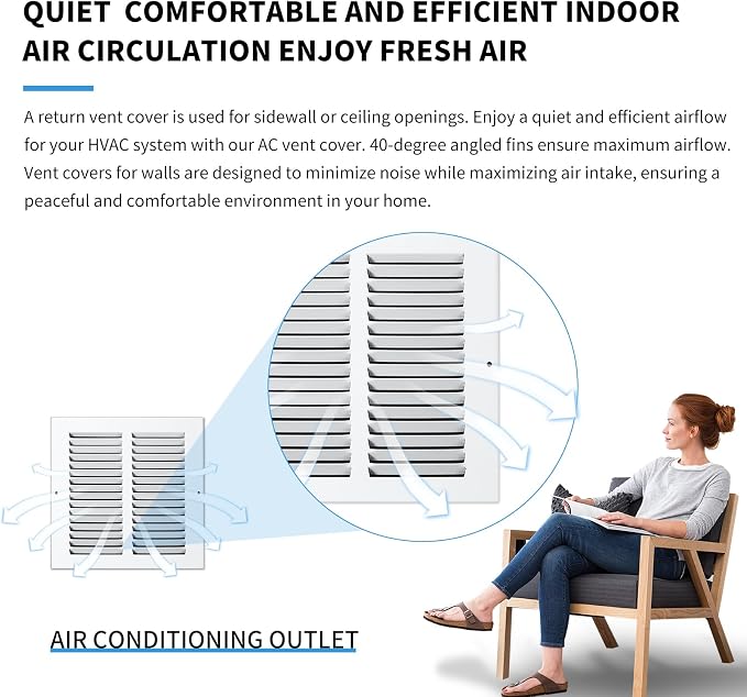 12x12 Return Air Grille Return Vent Cover - Image 7