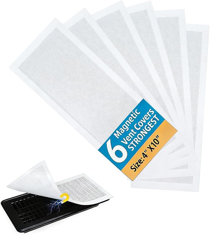 Magnetic Vent Screen Mesh Covers, Floor Vent Covers 6 Pack by Fimeezeal
