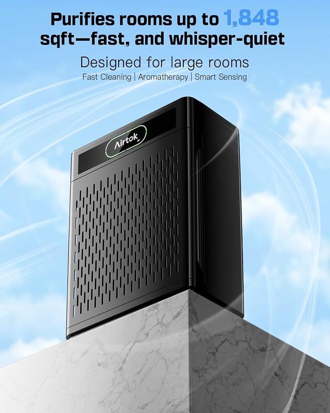 Air Purifiers for Home Large Room Up to 1848sq.ft, Airtok Air purifier for Home - Image 9