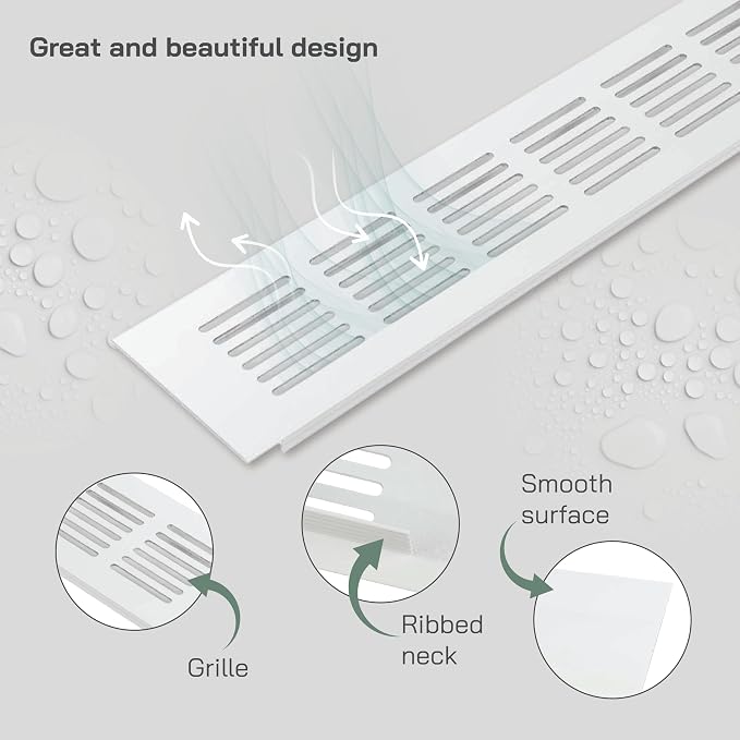 Vent Systems 15.75 x 2.36 Air Supply Ventilation Grille - Image 3