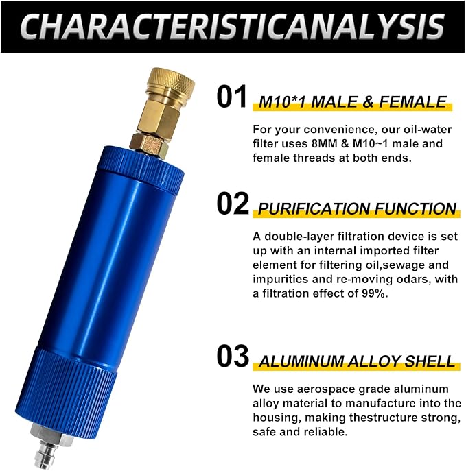 TUXING 4500Psi Pcp Hand Pump Air Filter, Pcp Air Compressor Oil Water Filter - Image 2