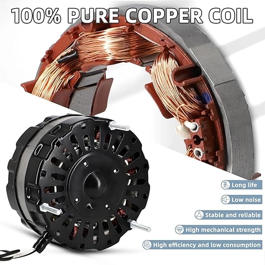 Criditpid F0510B2944 F0510B2497 Power Vent Attic Fan Motor & 58033 Adjustable - Image 4