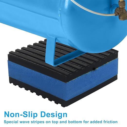Jiozermi 4 Pcs Anti Vibration Pads, Heavy Duty Rubber Sound Dampening Mat Shock - Image 4