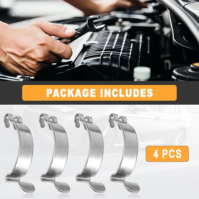 4pcs Silver Metal Air Filter Clips, Steel Air Cleaner Cover Clip, Air Filter - Image 5