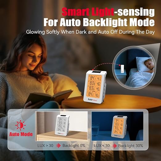 BaldrTherm Indoor Outdoor Thermometer Wireless, Temperature Humidity Monitor - Image 6