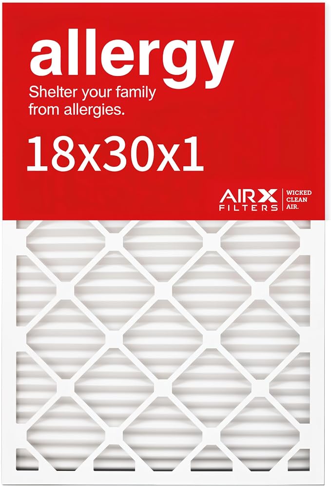 AIRx Filters 18x30x1 Air Furnace Filter MERV 11 Allergy, & Pet Dander, Pleated by AIRXFILTERSWICKEDCLEANAIR