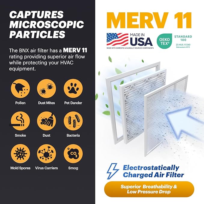 BNX TruFilter 20x24x2 Air Filter MERV 11 - Image 3
