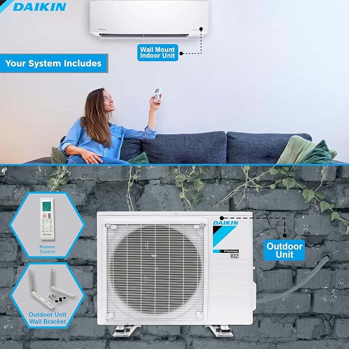 Daikin 12, 000 BTU 18 SEER2 Entra R32 Series Ductless Mini Split Heat Pump - Image 6