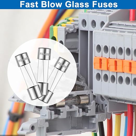 20PCS F2AL250V 5 x 20mm Fast Blow Glass Fuses 2A 2Amp 250V Glass Fuse, 0.2 x - Image 5