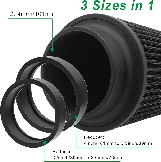 4 inch Cone Intake Filter for Engine Cold Air Inlet 76mm 89mm 101mm Performance - Image 2