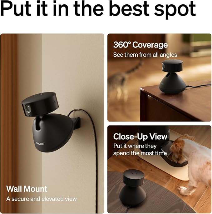 PETLIBRO Dog Camera with Phone App, 360° Auto Tracking Pet Camera Indoor with - Image 8