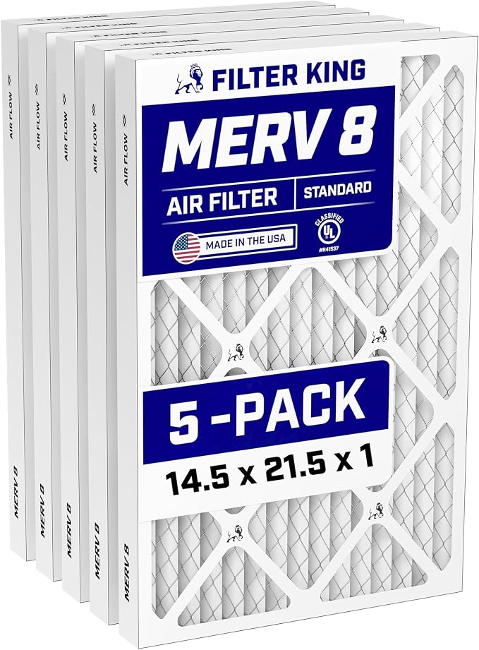 Filter King 14.5x21.5x1 Air Filter Dust & Allergy Control AC Furnace Filters by FilterKing