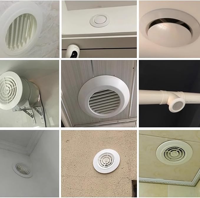 High-Efficiency and Energy-Saving ABS Exhaust System, Circular Air Outlet - Image 3