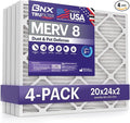 BNX TruFilter 20x24x2 Air Filter MERV 8 by BNX