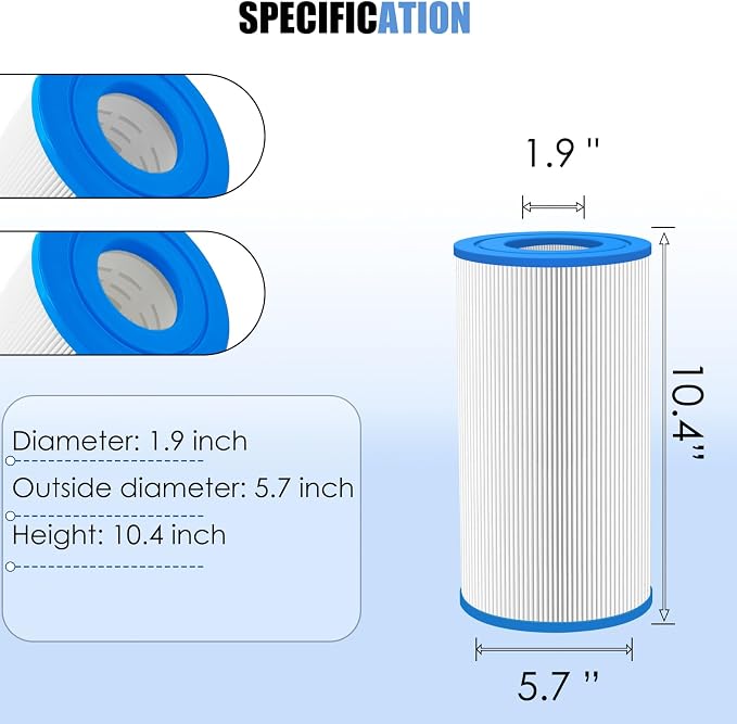 Hot Tub Filter Replacement for Watkins 31489, 73250 Hot Spring Tri - Image 2