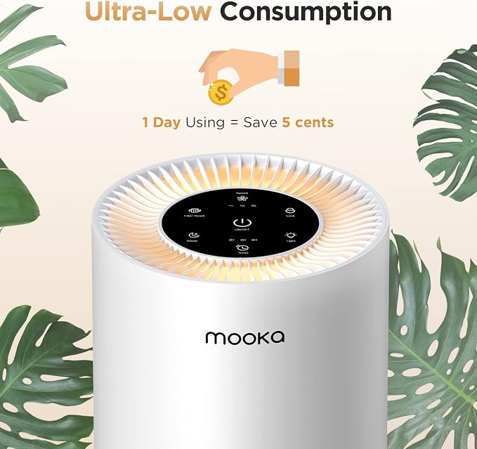 Air Purifiers for Home Large Rooms up to 1200ft², MOOKA H13 True HEPA Air - Image 8