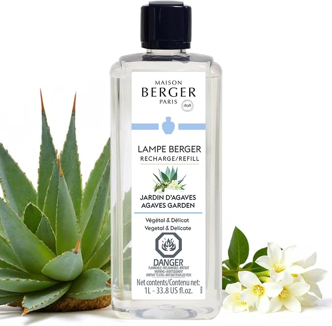 MAISON BERGER Lampe Berger Refill, 1 L, Agaves Garden | Catalytic Lamp by MAISONBERGER