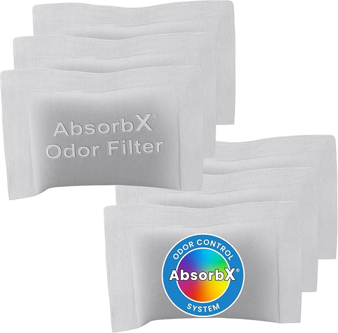 iTouchless 6-Pack AbsorbX Odor Filter, Eliminates Trash Smells, All Natural by iTouchless