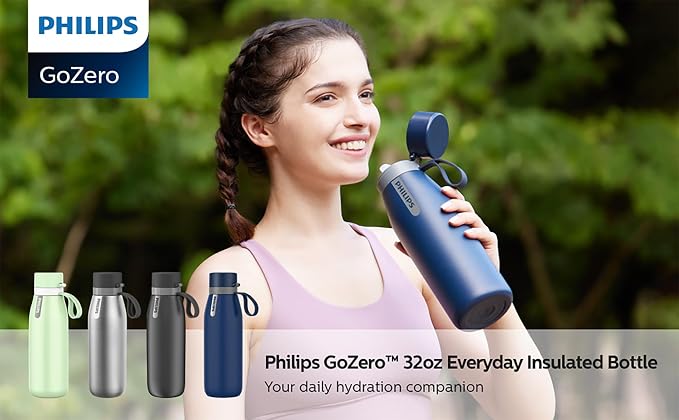 PHILIPS Water Bottle with Filter, Filter Water Bottle Stainless Steel with - Image 8
