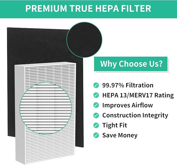 6 Pack HPA300 HEPA Filter Replacement R - Image 3