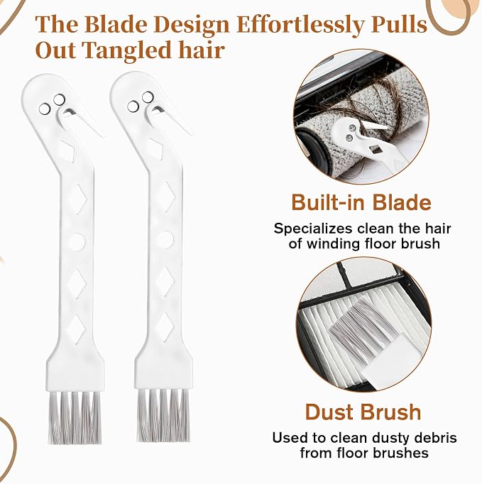 4 PCS Handheld Vacuum Brush Cleaner Tool, Universal Vacuum Brush Cleaning Tool - Image 5
