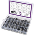 Swpeet 240Pcs 24 Kinds Different Electrolytic Capacitors Range 0.1uF－1000uF by Swpeet