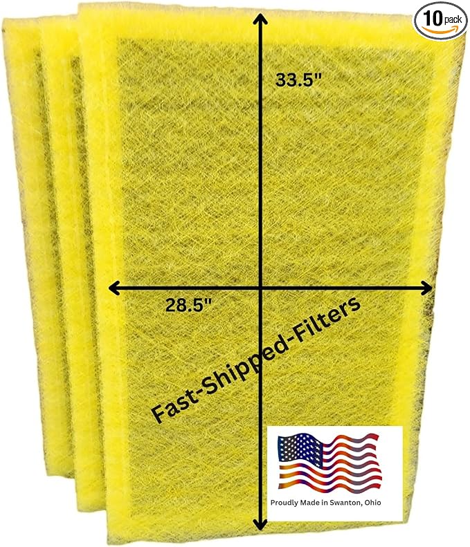 Fast-Shipped-Filters 10 Pack 30x36 Replacement Filter Pads Compatible by Unknown