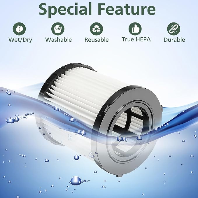 DCV581H DCV580H Vacuum Filter for DEWALT 20V MAX Shop Vac Cleaner Cordless and - Image 4