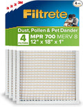 Filtrete 12x18x1 AC Furnace Air Filter, MPR 700, MERV 8, Tough on Pollen by Unknown