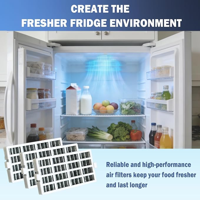 3 Pcs Refrigerator Air Filter Fit - Image 3