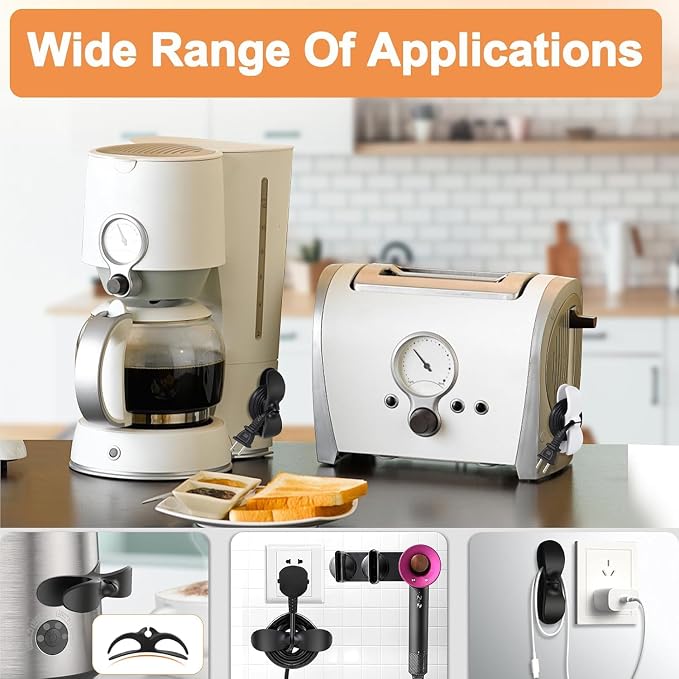 Kitchen Appliance Cord Winder 3 Pack, Cord Organizer Cord Organizer Stick On - Image 6
