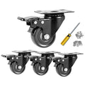 Swivel Caster Wheels 600lbs, 2 Inch Casters Set of 4, Heavy Duty by YAEMIKY
