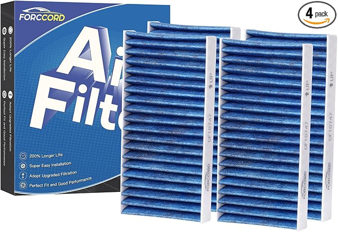 4-Pack HEPA Cabin Air Filter Fits by Forccord