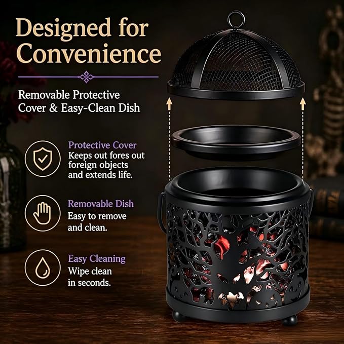 Dicimi Halloween Wax Melt Warmer – 3-in-1 Candle Warmer Lamp - Image 4