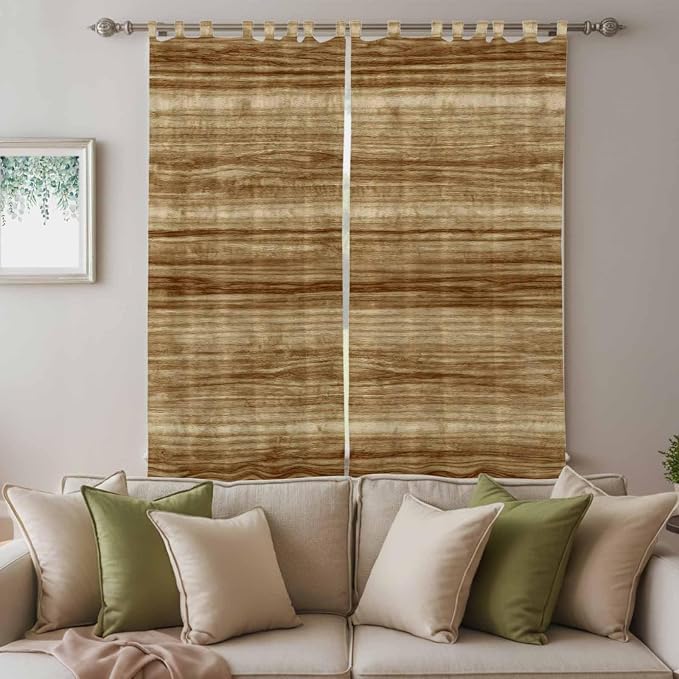 Vintage Western Living Room Curtains 96 Inch Length, Window Curtains Tab Top - Image 3