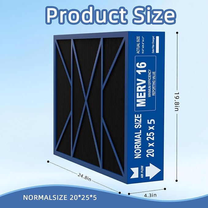 20x25x5 Merv 16 Air Filter Compatible - Image 3