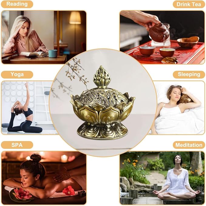 Cone Burner Statue – Aromatherapy Incense Base, Meditation Room Stand | Air - Image 8