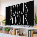 Halloween White Text on Black Indoor TV Cover, Elastic TV Screen Protector by Unknown