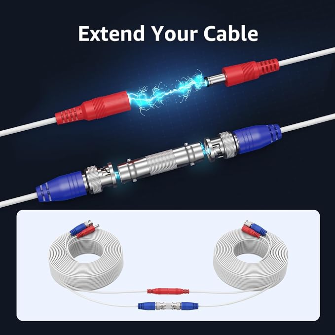 ANNKE 30M/100ft BNC Cable, Video Power Extension Surveillance Camera Cables - Image 7
