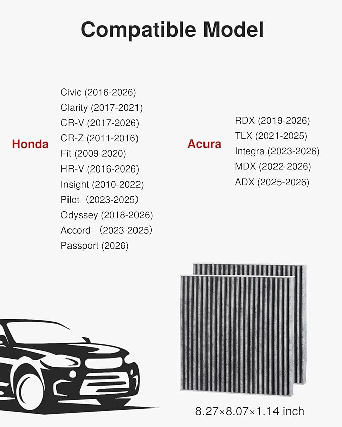 Puroma 2 Pack Cabin Air Filter - Image 2