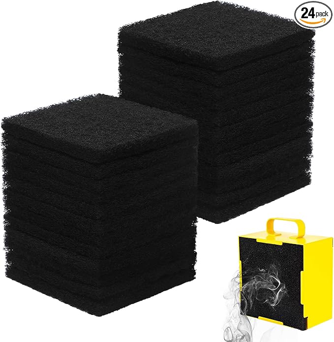 Glooglitter 24 Pack Activated Carbon Filter Replacement Refills Solder Smoke by Glooglitter