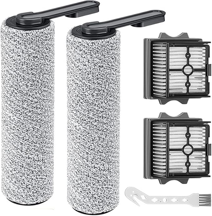 Spare Soft Lint Roller Brush, Hepa Filter, Scrubber Components, Compatible - Image 2