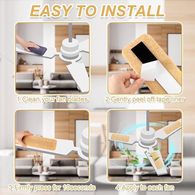 Tuanse 10 Pack Ceiling Fan Filters - Image 7
