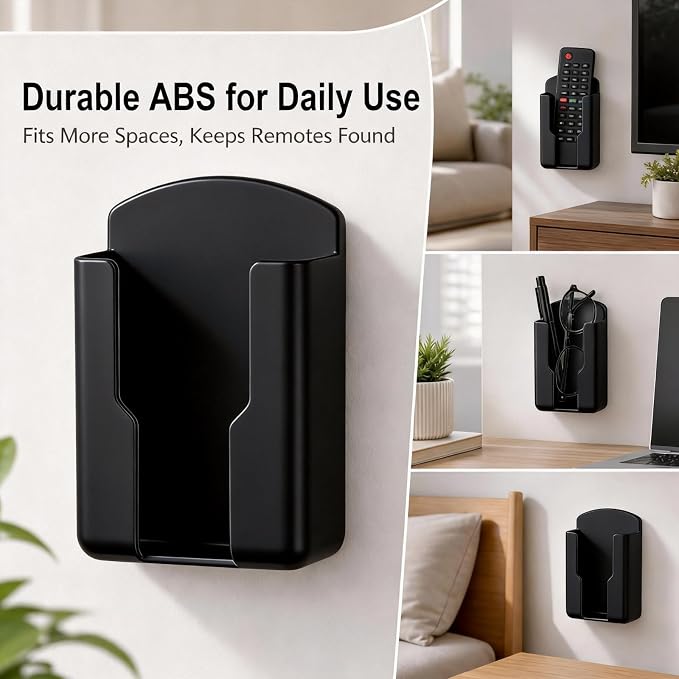 NEWHOOK 2 Pcs Remote Control Holder Wall Mount Self Adhesive - Image 4