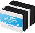 Upgraded AP-1512HH Replacement Filter Set, 2 HEPA + 8 Carbon Filters, Compatible by GRNFILReplacementFilter