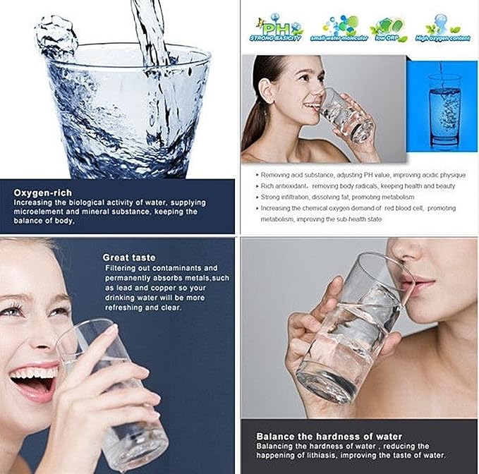 3 Pack Drop In Brita Style Alkaline Water Filter Replacement 7 Stage Mineral - Image 3