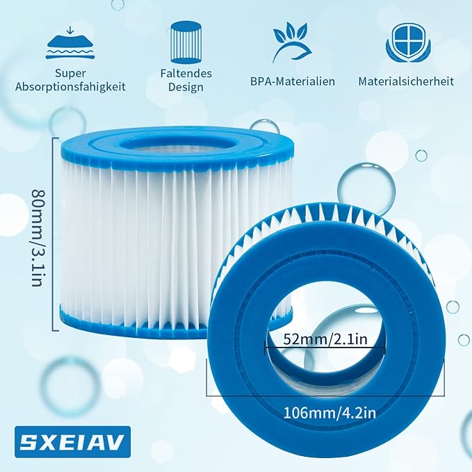 Type vi spa Filter and hot tub Filter Replacement Cartridge - Image 4